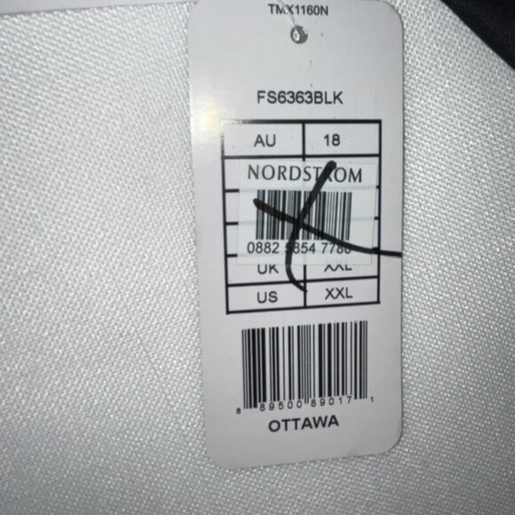 NWT fantasie Ottawa Deep Gathered Bikini Brief in Black Size XXL - Picture 9 of 9